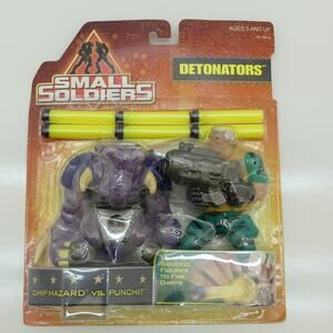 Small Soldiers Chip Hazard vs Punch-It Detonators Action Figures Dart Toys 1998